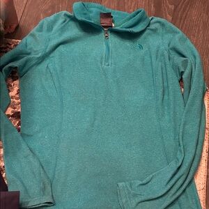 The North Face Turquoise Quarter-Zip Fleece